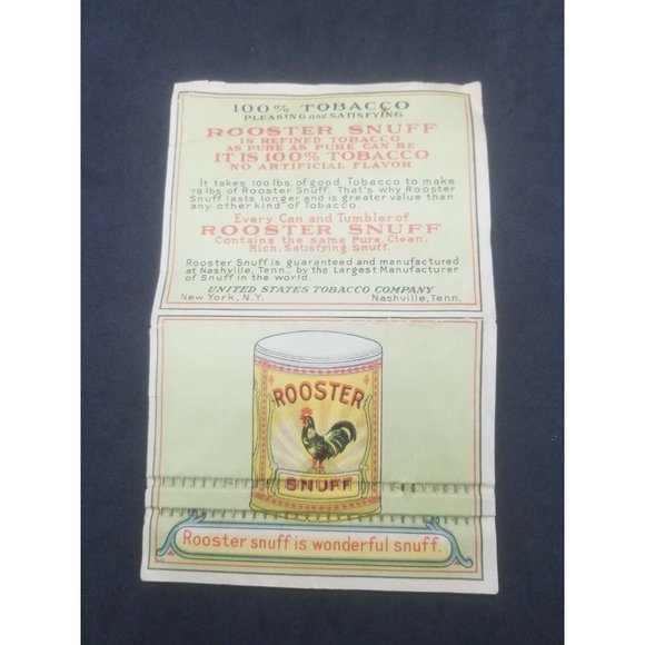 RARE Tobacciana Rooster Snuff Advertising Promo Giveaway Sewing Pins 1920s - Picture 4 of 4